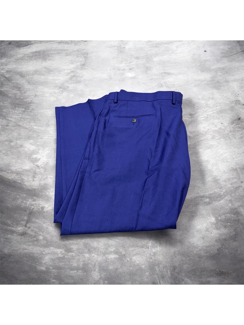 Haggar Smart Wash Classic Fit Suit Pants Blue 42x30